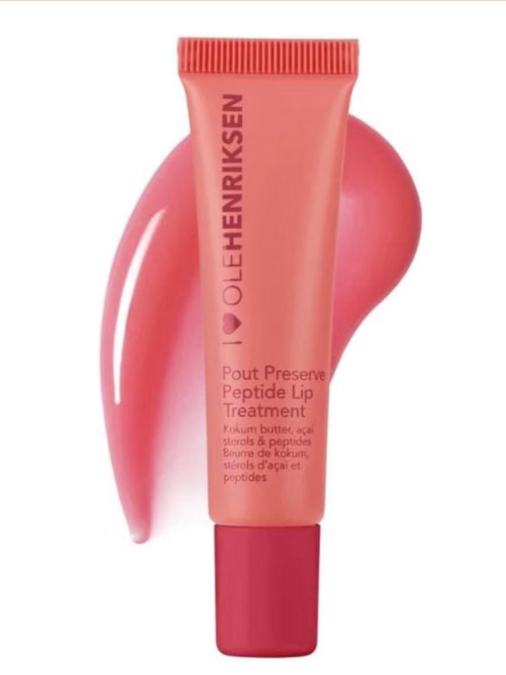 OLEHENRIKSEN Pout Preserve Peptide Lip Treatment in Strawberry Sorbet 12ml NEW